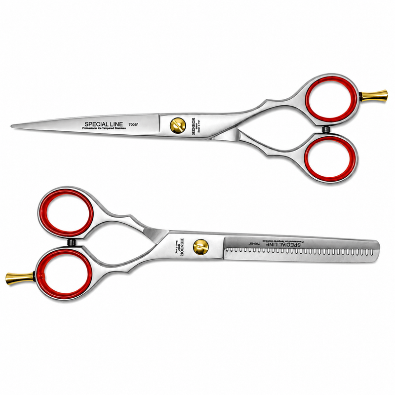 Set Henbor Tijeras Filo de Navaja con Navaja y Estuche