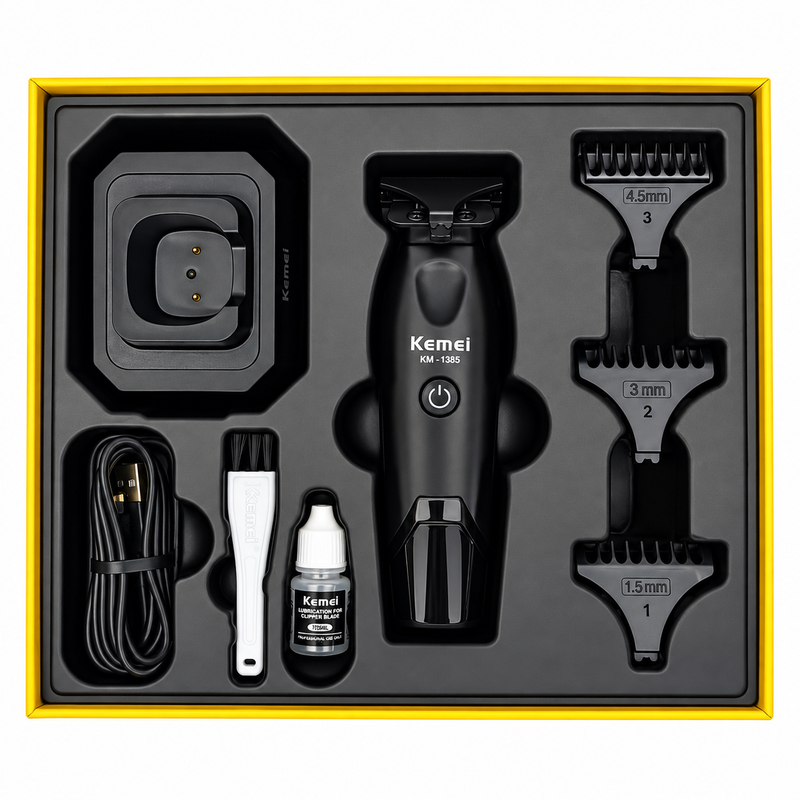 Trimmer Kemei KM-1385 Profesional con Base Magnética