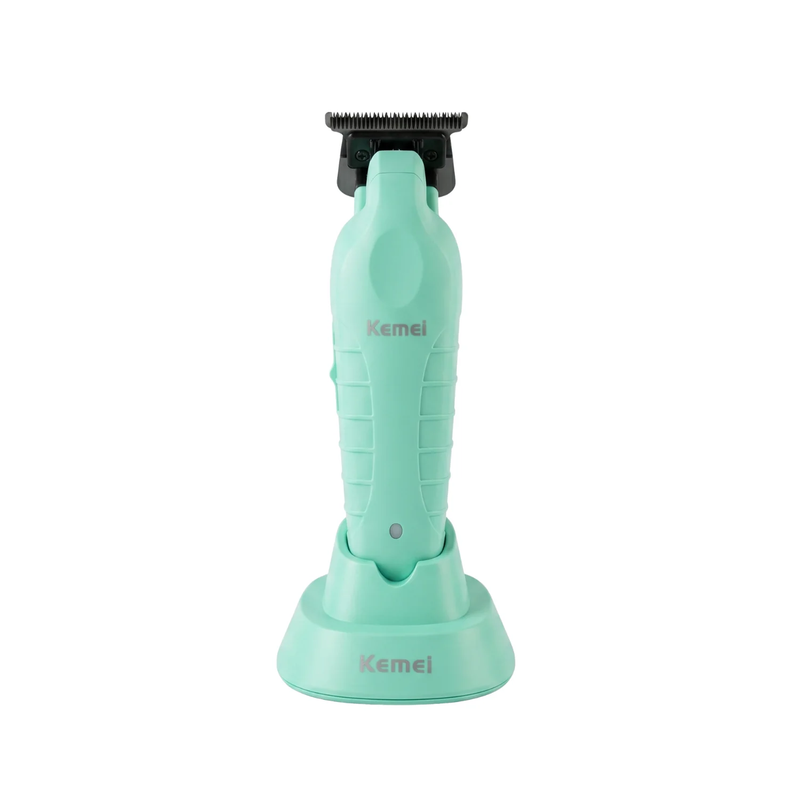 Máquina Patillera Trimmer Kemei 2299 Con Base De Carga Celeste