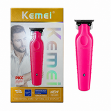 Kemei KM-2299 Trimmer Profesional Rosado Recargable USB