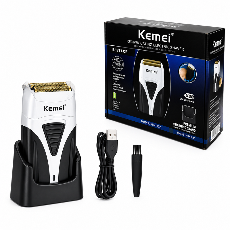 Combo Kemei KM-2296 + KM-2299 + KM-3383 con Base de Carga