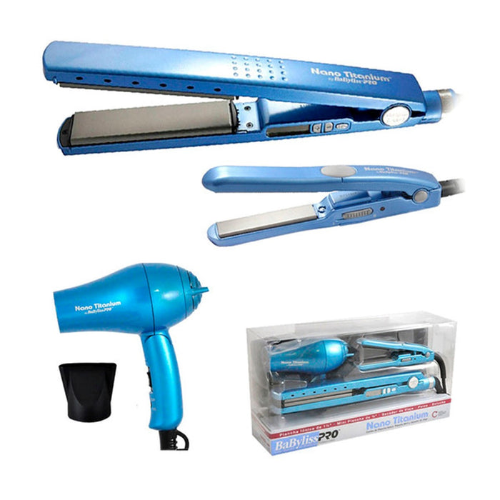 Kit Viaje Babyliss Pro Plancha Alisadora 2091 Secador de Pelo