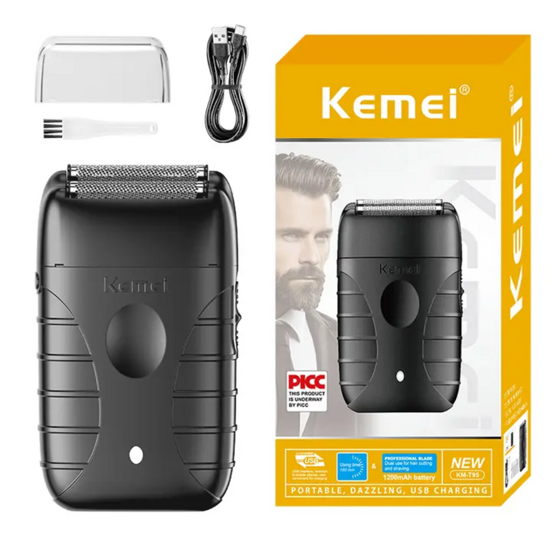 Maquina de Afeitadora Kemei Km-T95 Shaver Profesional Negra