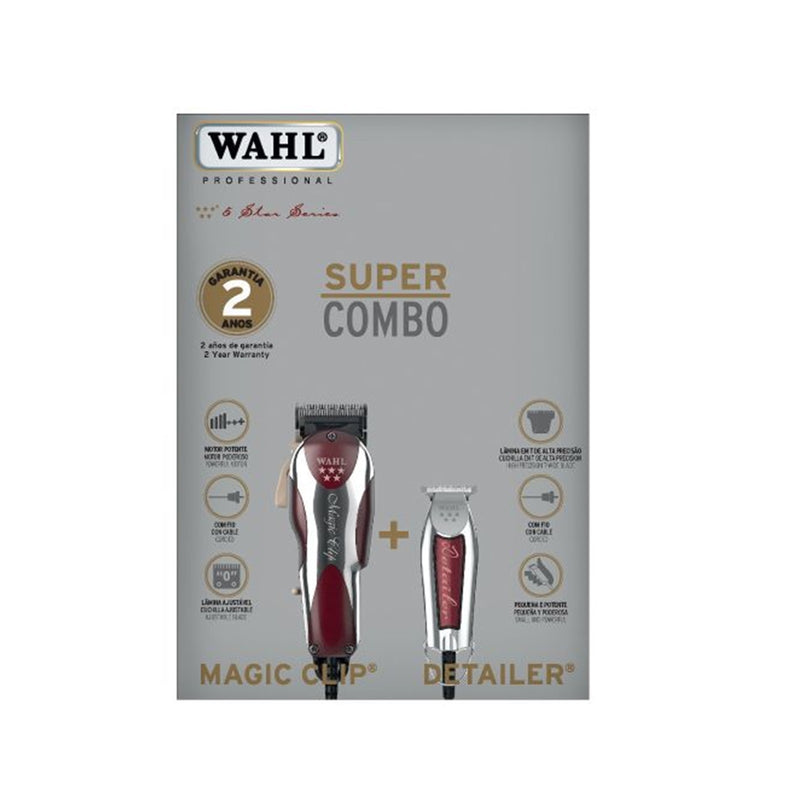 Wahl Combo Magic Clip Con Cable+ Detailer Patillera Trimmer