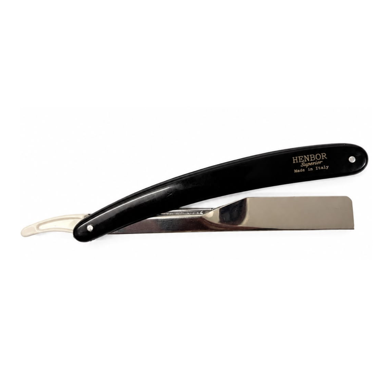 Set Tijeras Henbor Corte y Pulir Blanco con Porta Navaja Negro