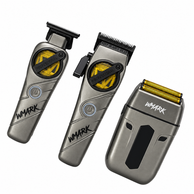 Kit Barbería WMARK NG-1613 3 en 1 Gris Profesional