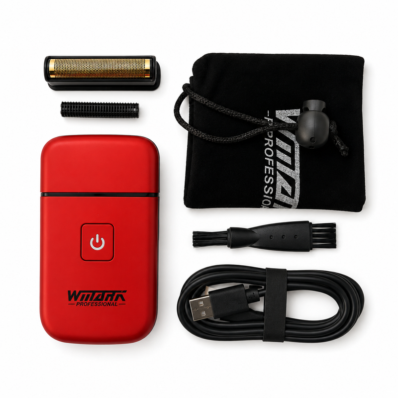 Afeitadora Portátil WMark NG-7901 Roja Mini Barber Shaver