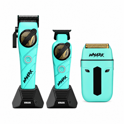 WMARK NG-8637KIT Kit Profesional 5 en 1 para Barbero Turquesa