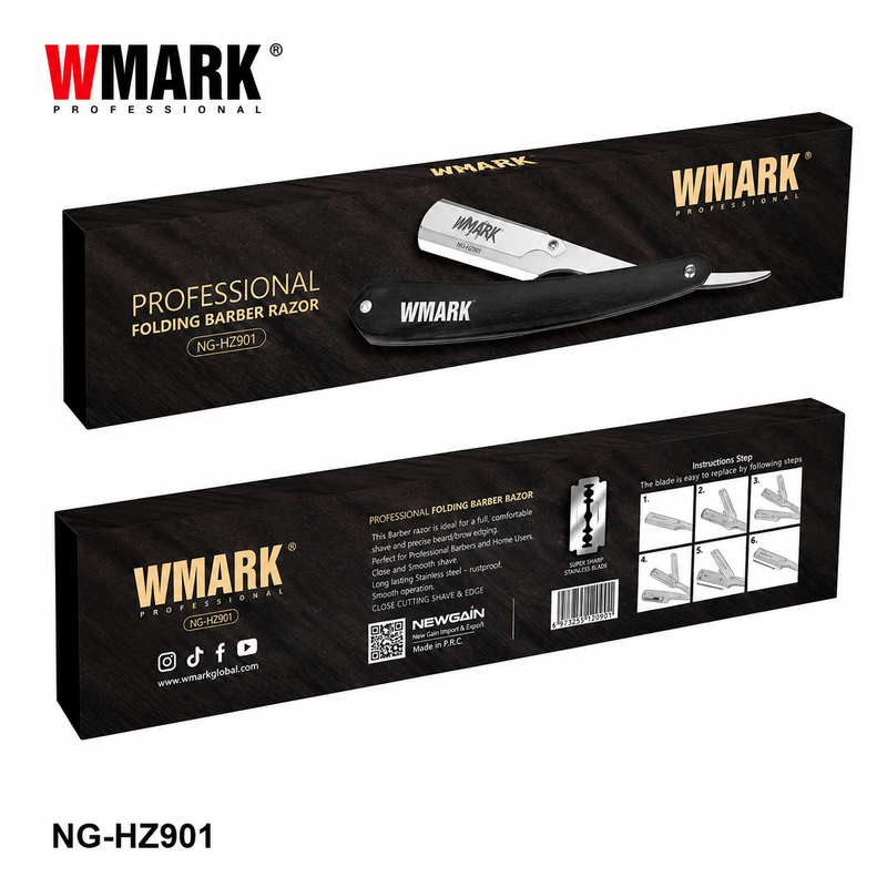 Navaja Profesional WMARK NG-HZ901 Mango de Madera