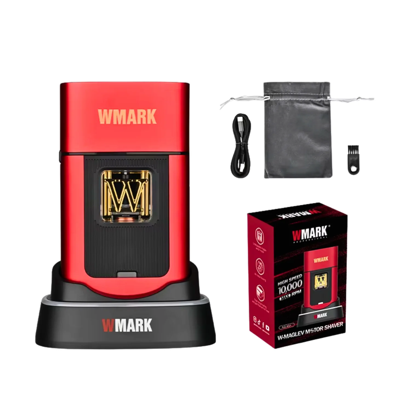 Afeitadora WMARK Prof. NGXS1 Motor Vector 10000 RPM Rojo