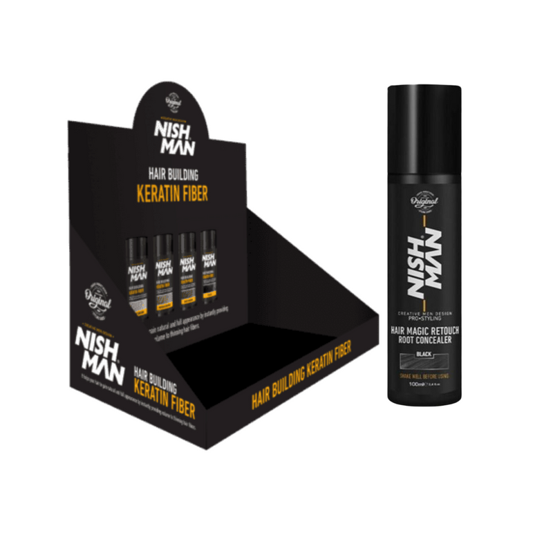 Nishman Magic TouchUp Root Concealer, Spray de retoque voluminizador