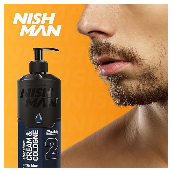 Nishman Crema y Colonia After Shave N°02 Artic Blue 400 Ml