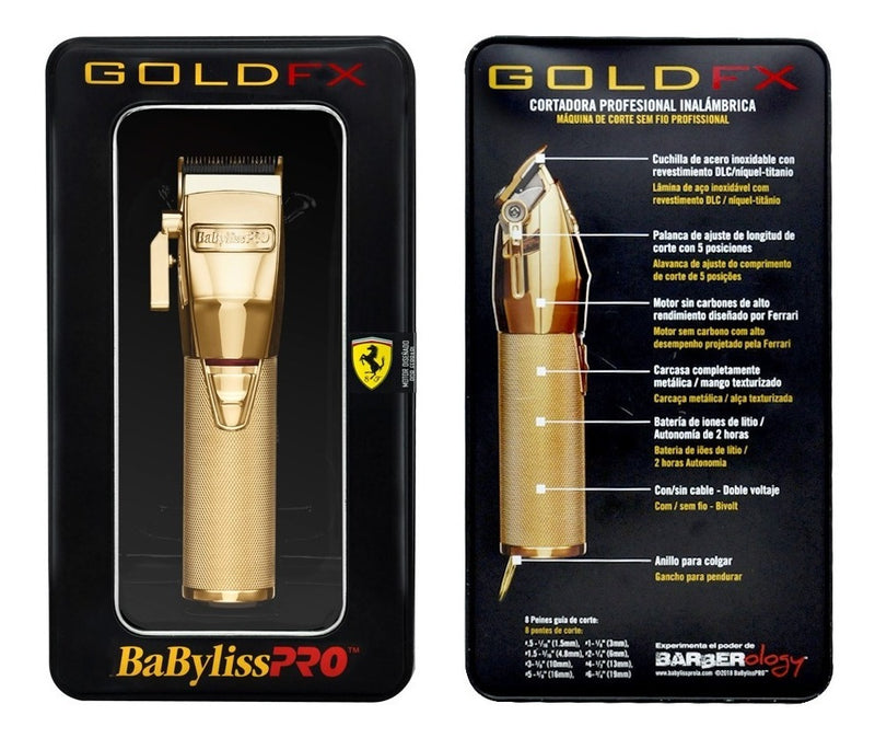 Máquina De Corte Profesional Gold Fx B870 Babyliss Pro Dorado
