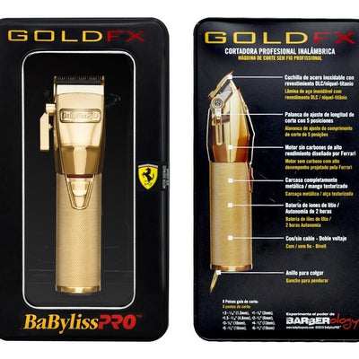 Máquina De Corte Profesional Gold Fx B870 Babyliss Pro Dorado
