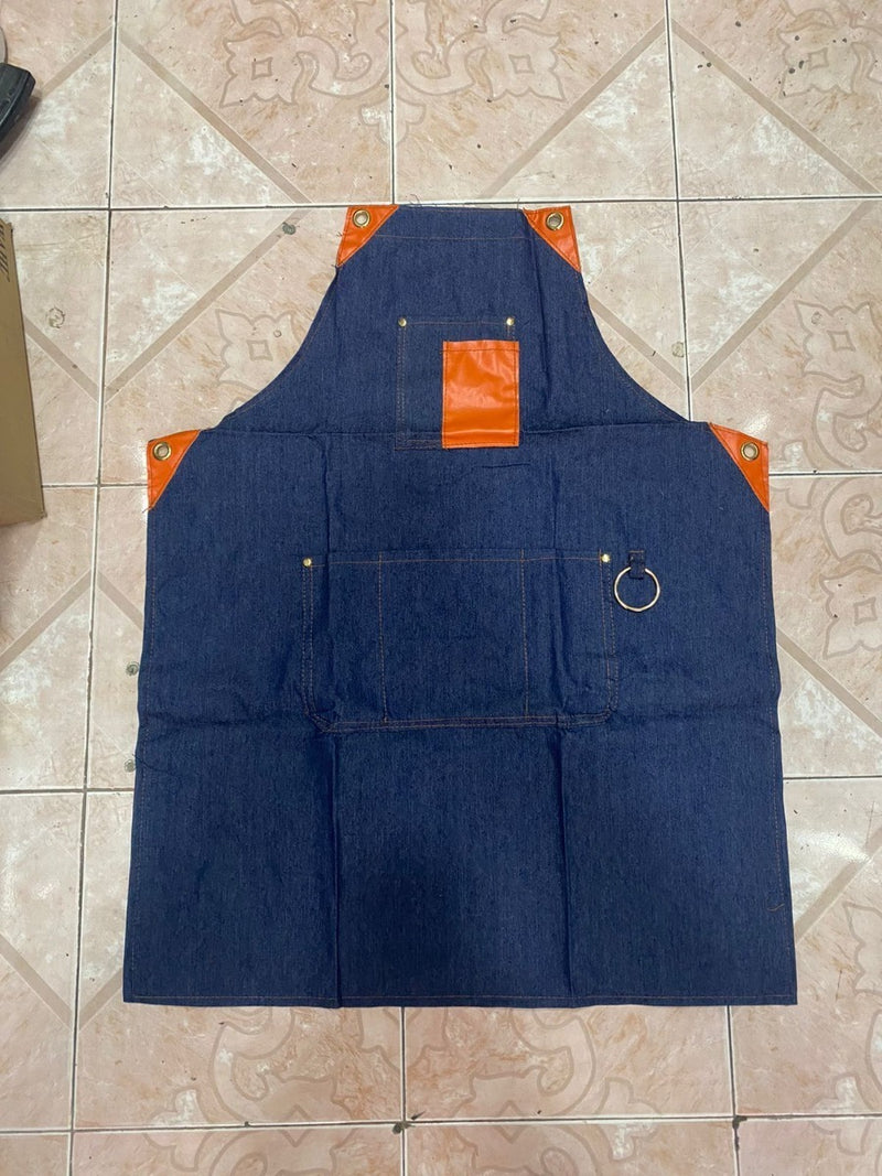 Pechera Delantal Barbería O Peluquería Jeans