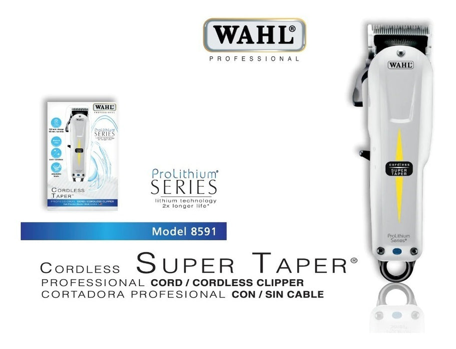 Maquina Cortadora De Pelo Wahl Super Taper Inalambrica