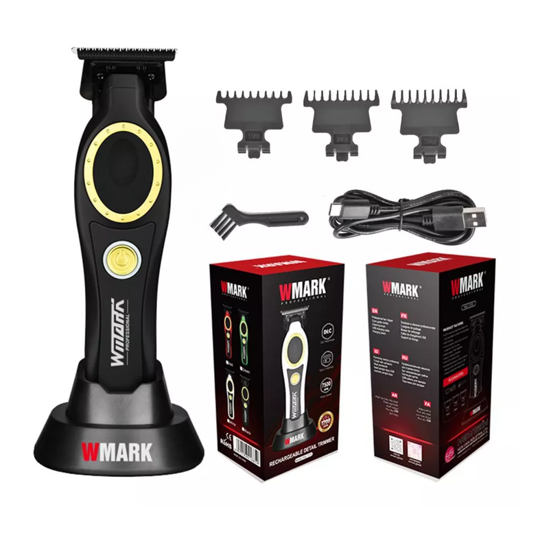 Máquina Trimmer Patillera Wmark Negro NG7230 con motor de 7500 RPM