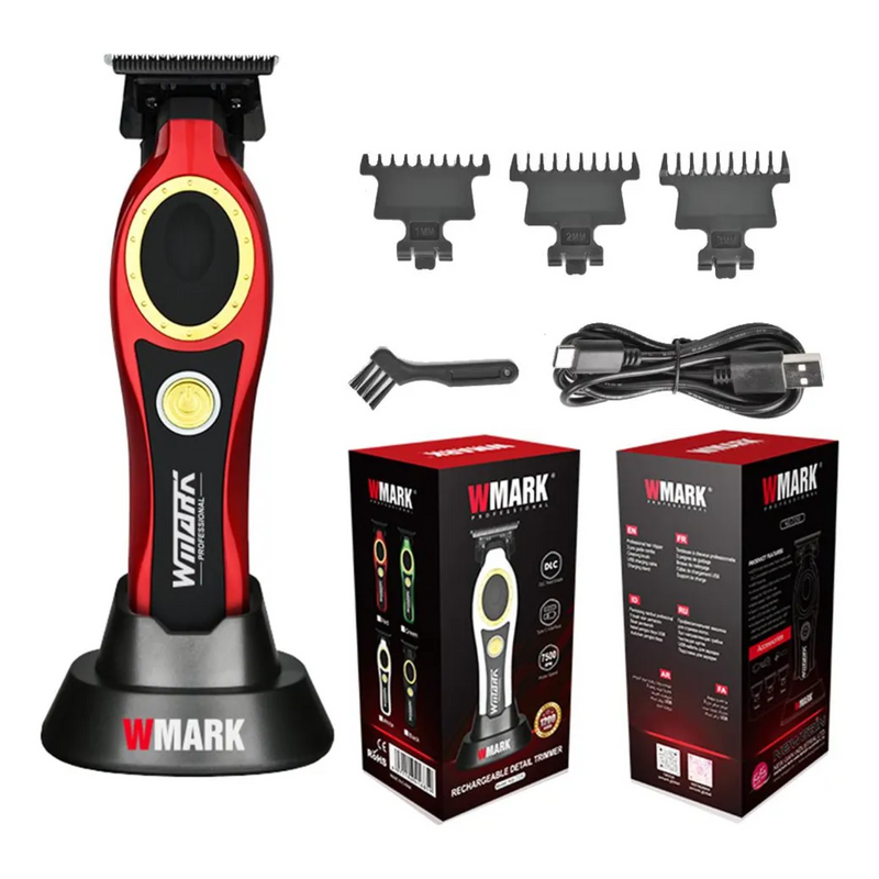 Máquina Trimmer Patillera Wmark NG7230 Rojo 7500 RPM