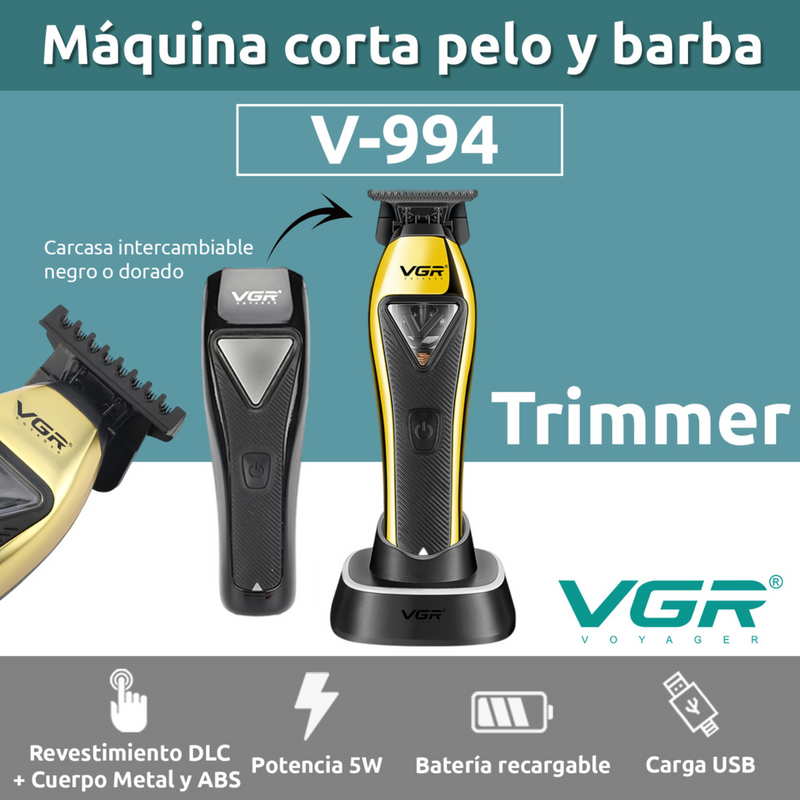 Patillera Profesional VGR 994 Metal Motor Vector 10000 RPM