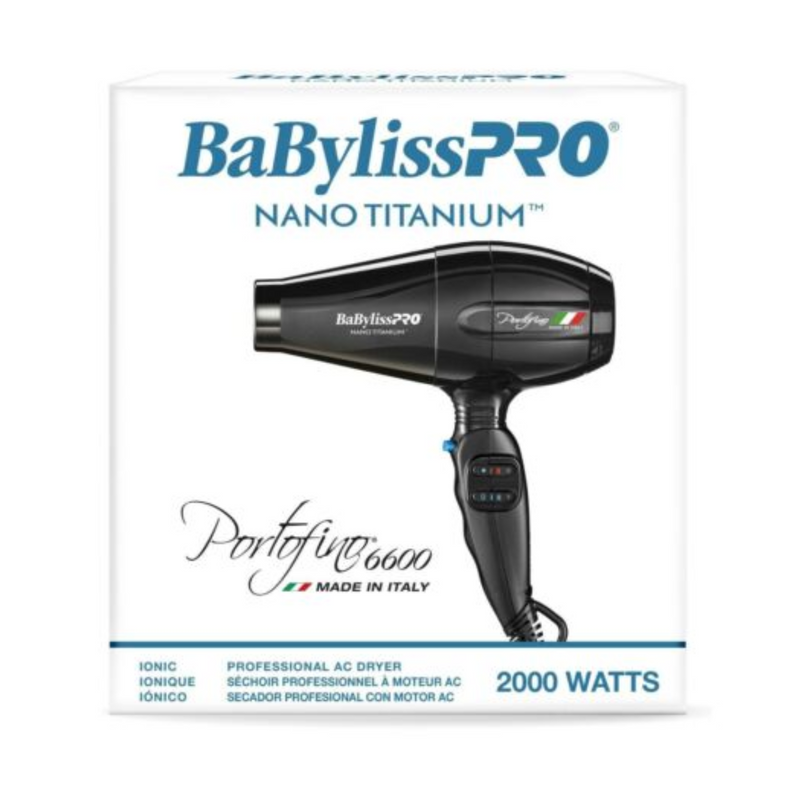 Secador de Pelo BaBylissPRO Nano Titanium Portofino 6610