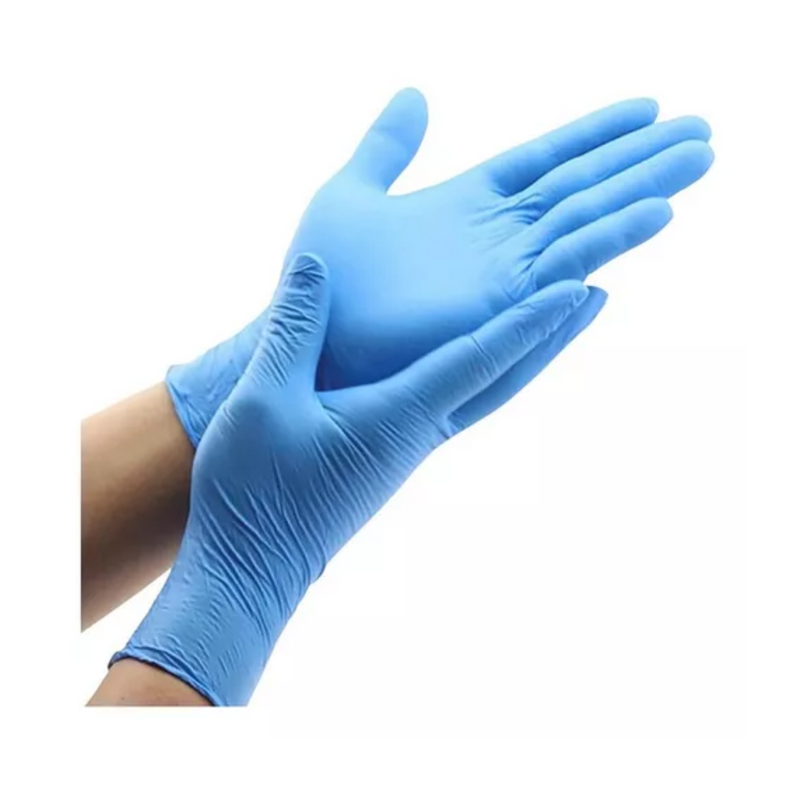 Guantes De Nitrilo Azul Clean Carrier 100un Talla M