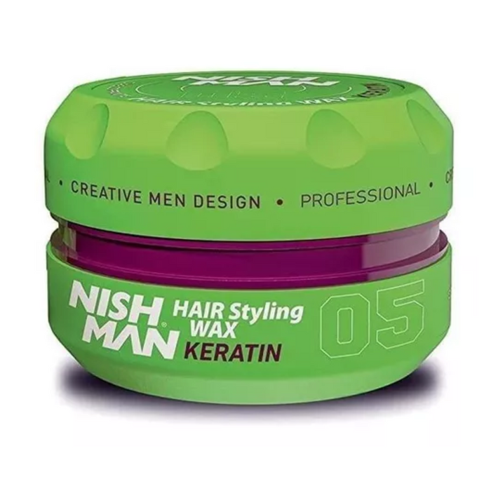 Cera Cabello Nishman Keratin 05 Fijación Brillo Firmeza