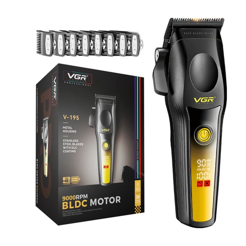 Maquina De Cortar Pelo VGR Profesional V-195 9000 Rpm Dorado