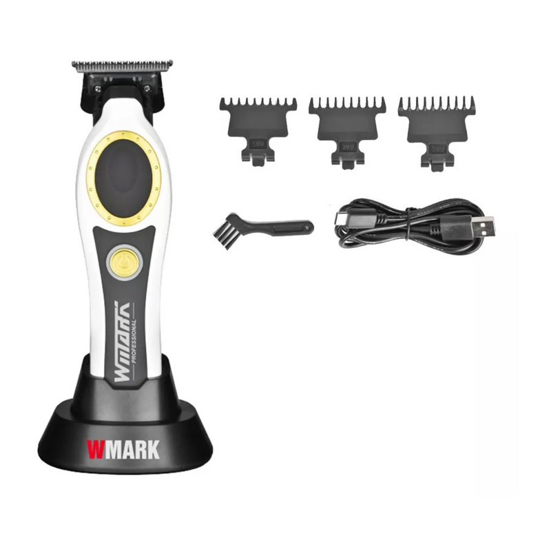Máquina Trimmer Patillera Wmark NG7230 Blanco 7500 RPM