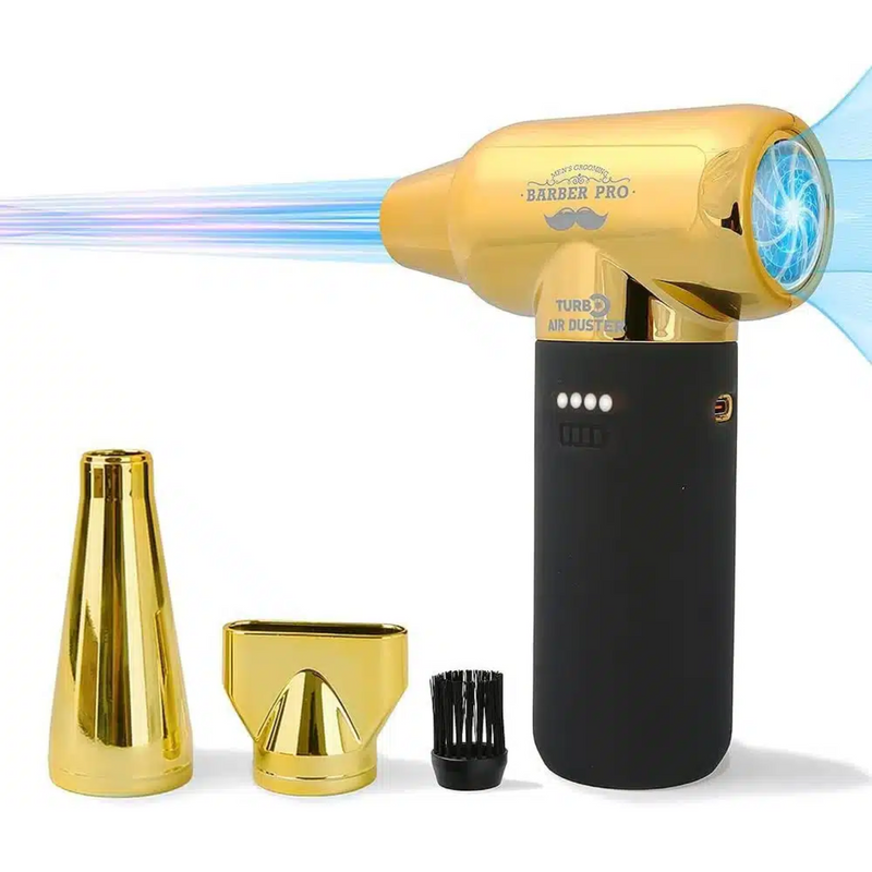 Soplador Eléctrico Inalámbrico 120000RPM con Boquillas Dorado