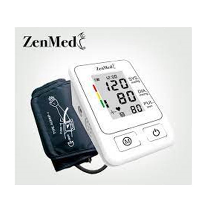 Tensiómetro de Brazo ZENMED LCD Digital 2,8" Blanco