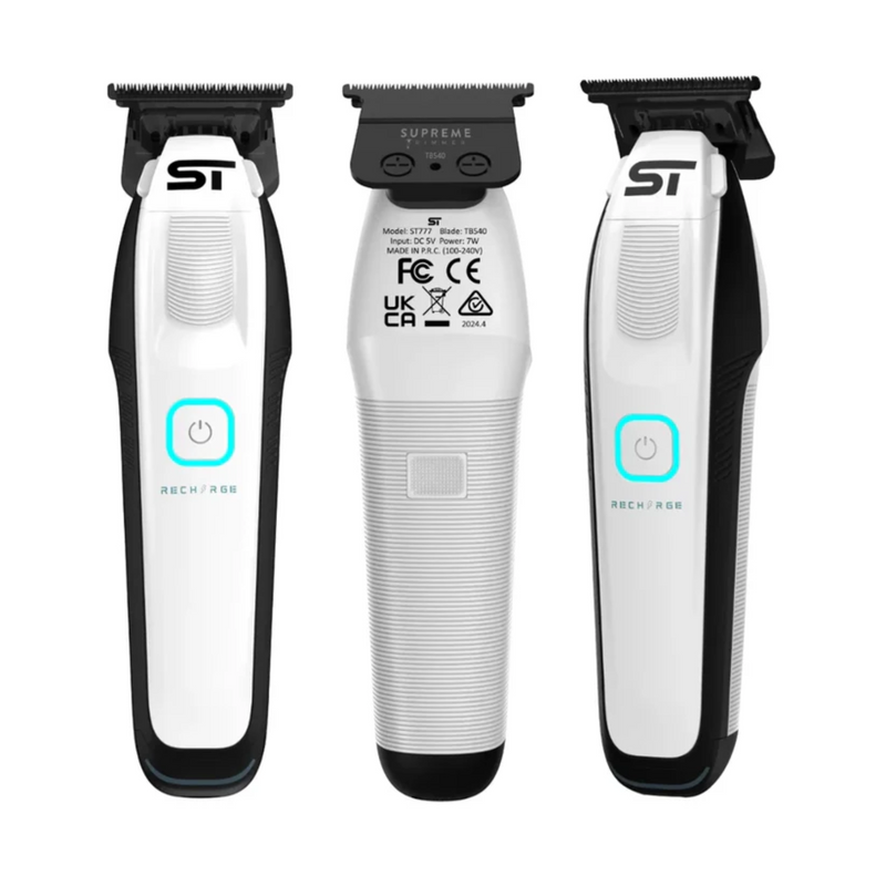 Maquina Patillera Supreme Trimmer Recharge Blanco