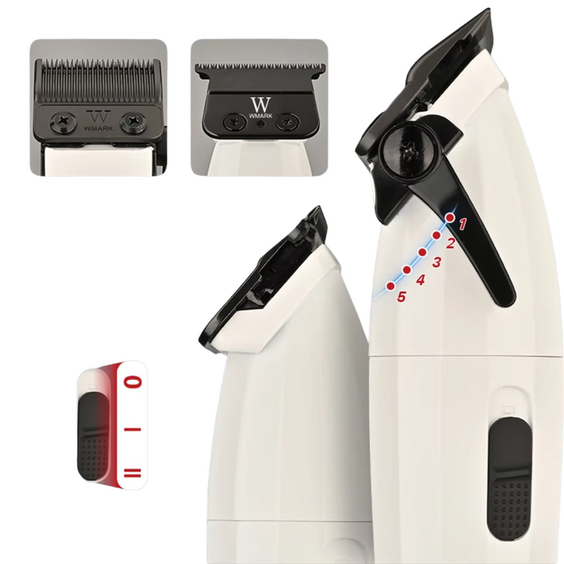 Barber Combo NG8632 Wmark CortaPelo + Patillera 9000 Rpm