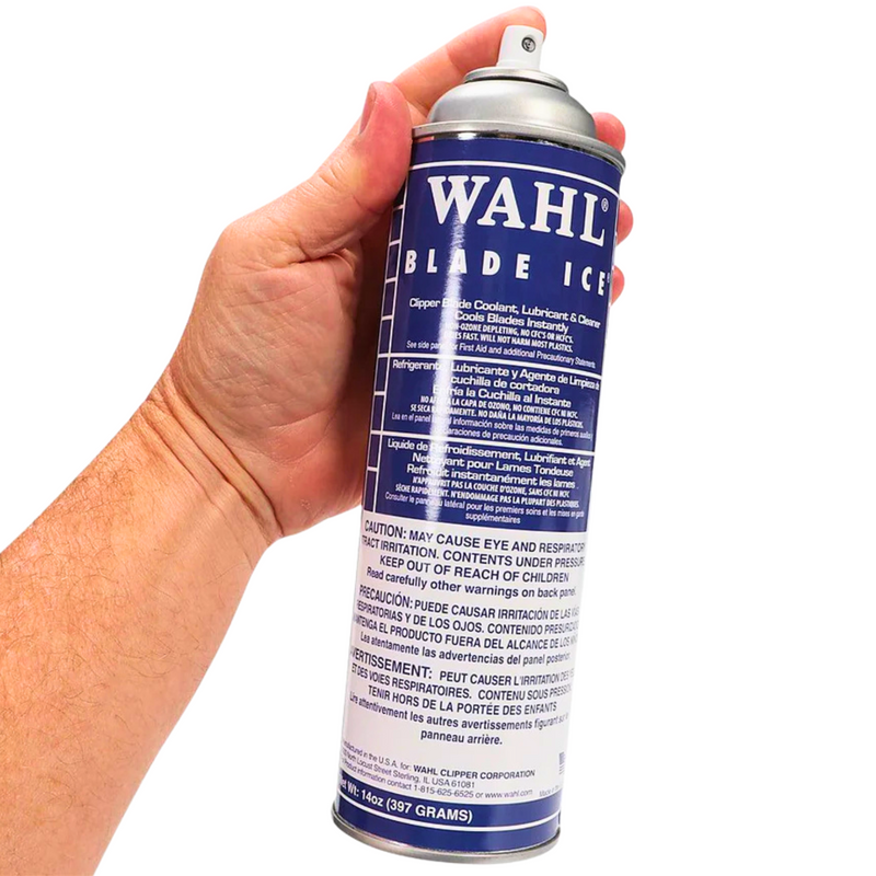 Wahl Pack Limpieza Maquina Spray Enfriador + Aceite + Cepillo Fade