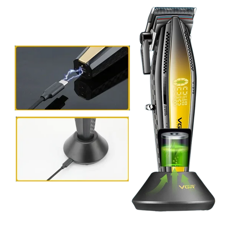 Máquina VGR Profesional Corta Pelo Dorado V-270 9000 RPM