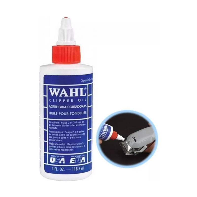 Wahl Pack Limpieza Maquina Spray Enfriador + Aceite + Cepillo Fade