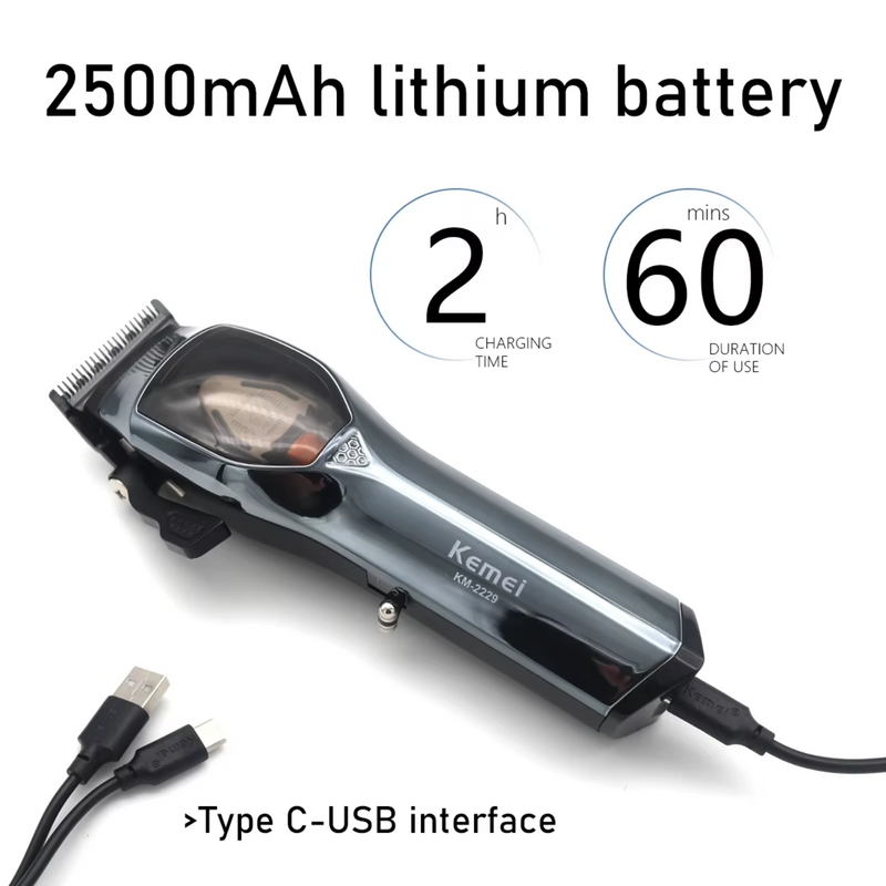 Máquina de Corte Kemei Profesional 9.000 RPM KM-2229