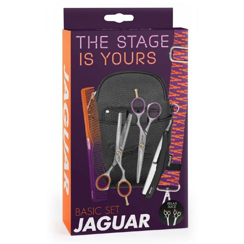 Set Tijera Jaguar Ergo Microdeantada 5.5" The Stage is Yours