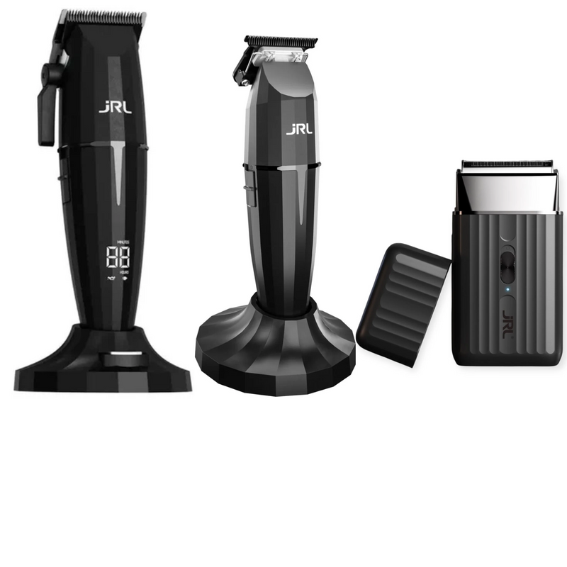 Barber Combo JRL Onyx Negro Clipper, Trimmer y Shaver