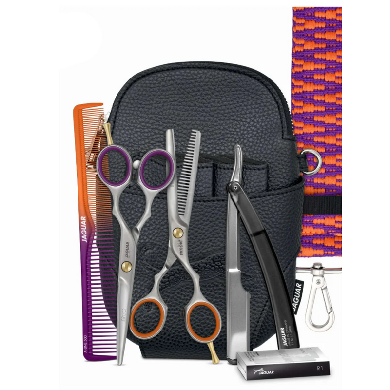 Set Tijera Jaguar Ergo Microdeantada 5.5" The Stage is Yours