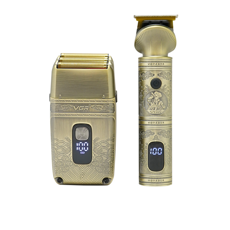 Combo VGR Máquina Patillera y Afeitadora Inalámbrica  V-649