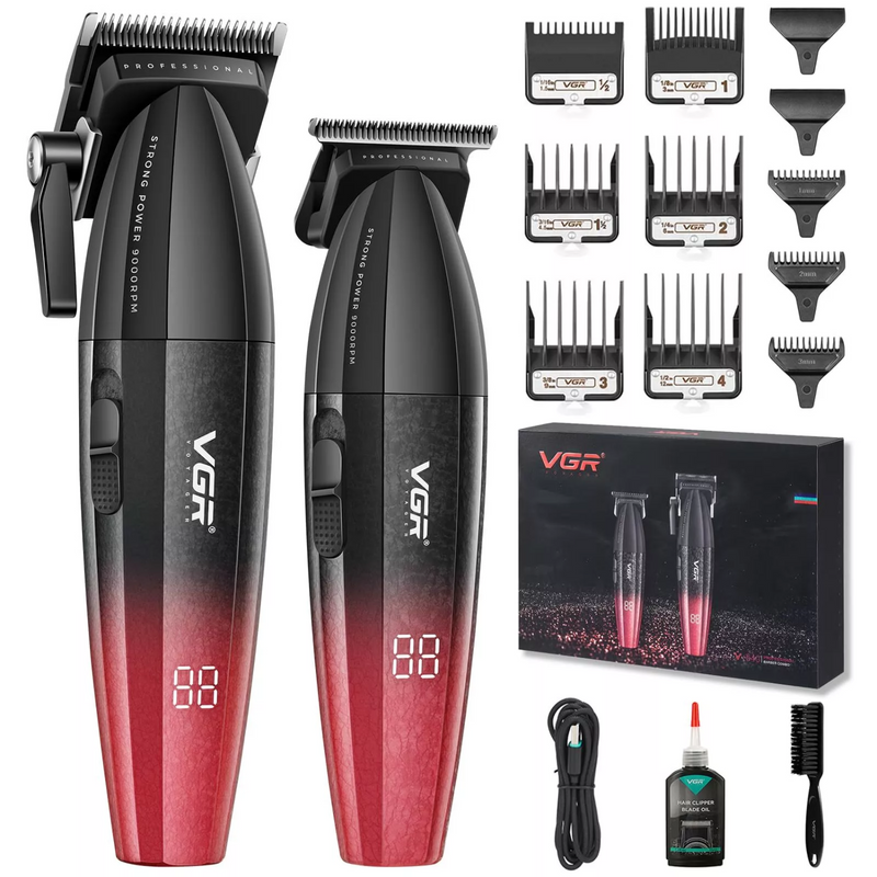 Barber Combo VGR V640 Cortapelo,Patillera y Afeitadora 9000RPM