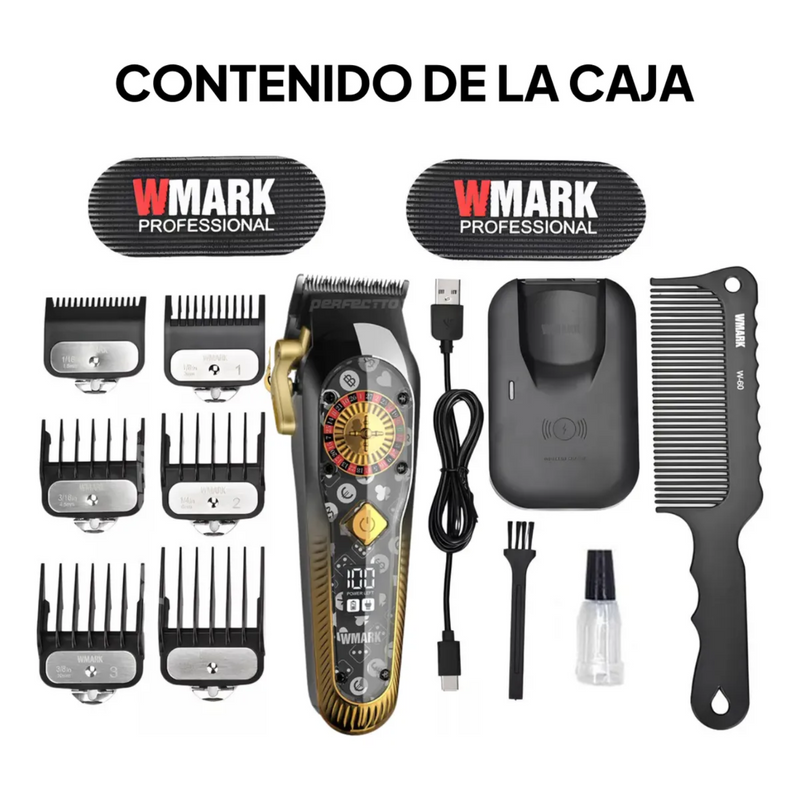 Maquina De Corte De Pelo Con Carga Inalambrica Wmark NG-134