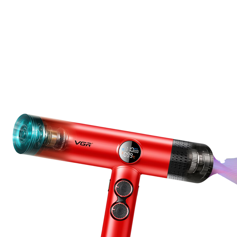 Secador De Pelo Profesional VGR V-401 110000 RPM Rojo