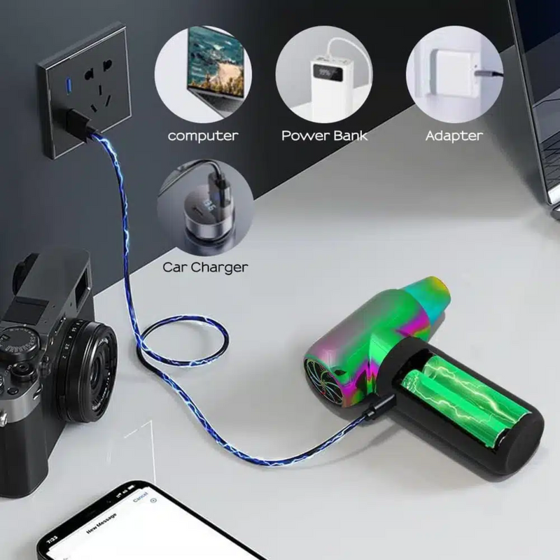 Soplador Eléctrico Inalámbrico 120000RPM con Boquillas Tornasol