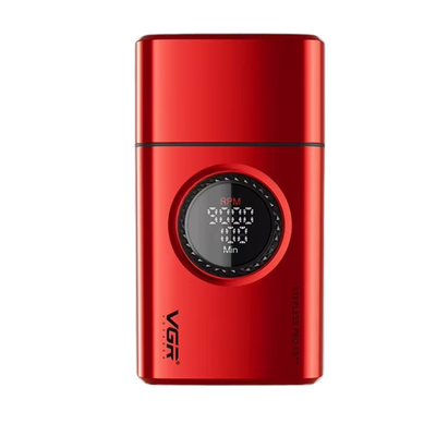 Shaver Afeitadora Profesional VGR 377 9000RPM Regulable Rojo