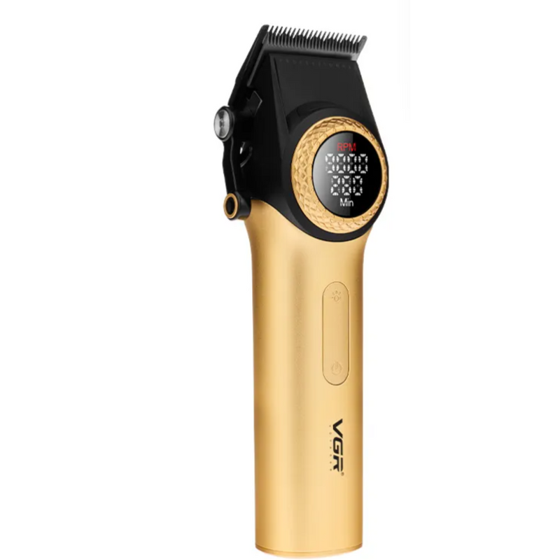 Barber Combo Dorado VGR Pro. Cortapelo V-001 + Patillera V-977