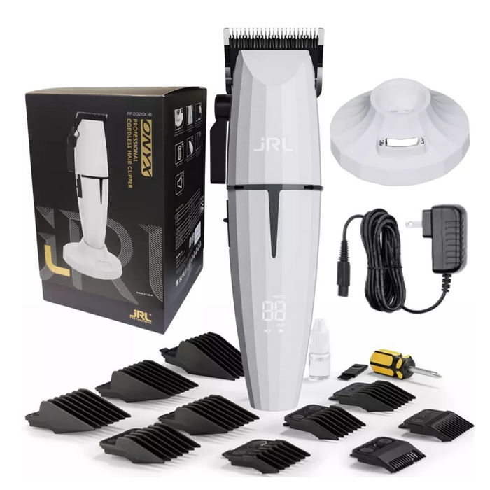 Maquina Cortadora Jrl Prof Inalámbrica Onyx Clipper Blanco