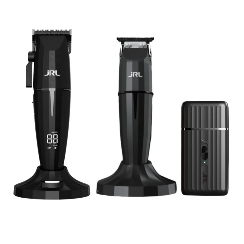 Barber Combo JRL Onyx Negro Clipper, Trimmer y Shaver