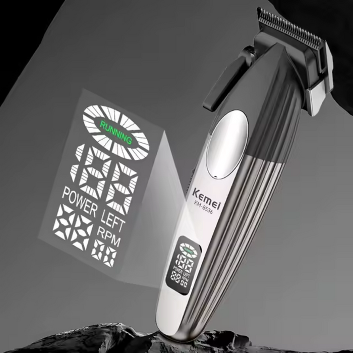 Barber Combo Kemei Cortadora y Patillera con Base 9000 RPM