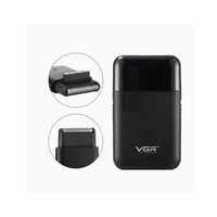 Afeitadora Mini Shaver y Trimmer VGR390 Viaje Negro
